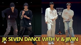 OMG Taehyung & Jimin Doing Seven Tik Tok Dance Challenge with Jungkook BTS JK Live weverse suchwita