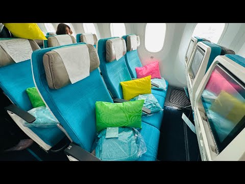 Inside Cabin of Air Tahiti Nui Boeing 787-9