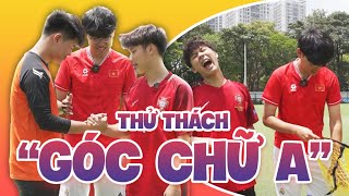 THỬ THÁCH GÓC CHỮ A KHIẾN TEAM ĐKP NGÃ NGỬA