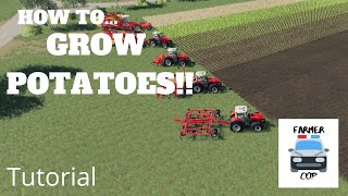 How to Grow Potatoes in Farming Simulator 19!!