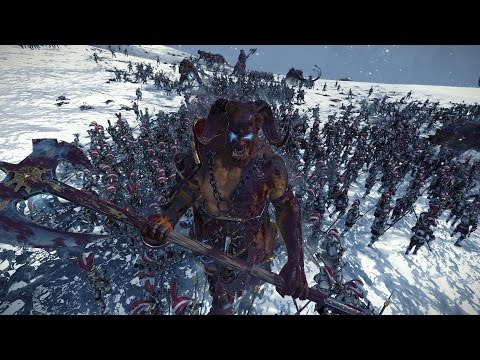 6240 DISMOUNTED REIKSGUARDS vs 39 DRAGON ONGRES SHAGGOTHS - Total War: WARHAMMER