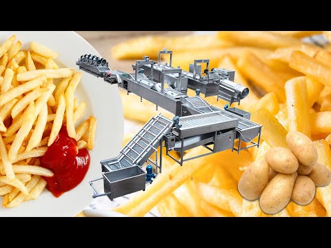 , title : 'Automatic frozen french fries production line | 500kg/h modern french fries processing line'