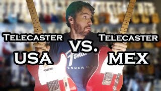 Video thumbnail for Fender Telecaster USA vs. Fender Telecaster MEX by Juan Marrón