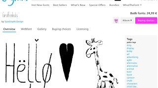 TYPEFACE | Giraffenhals | Font Sample | OpenType Features | by Typo Graphic Design | MyFonts.com