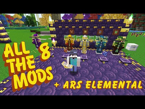 Minecraft in a Hurry - Ars Elemental Mod Semi-quick Overview - ATM8