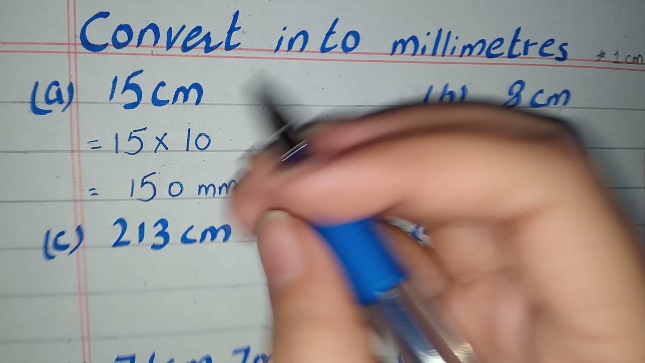 convert cm to mm, convert 15cm 18cm to mm
