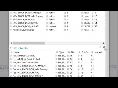 EB tresos Tutorial 6 Memory stack editor