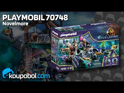 Vidéo PLAYMOBIL Novelmore 70748 : Violet Vale - Véhicule catapulte