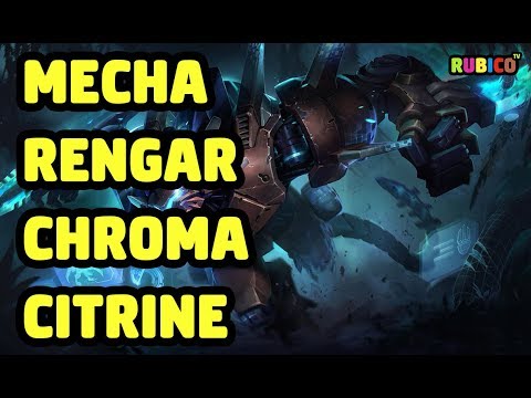 MECHA RENGAR CHROMA CITRINE SKIN SPOTLIGHT - LEAGUE OF LEGENDS