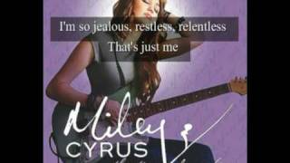 Miley Cyrus - Talk is cheap w/ LYRICS on screen - New song 2009