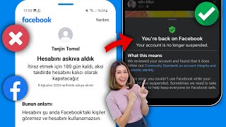 Facebook Hesabınızı 180 Gün Askıya Aldık (2024) Nasıl Düzeltilir