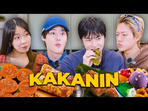 Korean Idols Try Filipino Desserts for the First Time! 🇵🇭 (XngHan&Xoul)