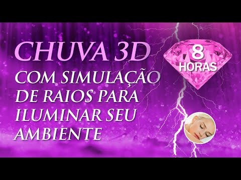 2024 - 8 Horas de Som de Chuva 3D e Trovão - Músicas para Dormir, Meditar e Relaxar