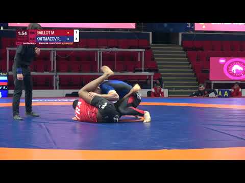 1/2 Men's GP No-Gi - 77 kg: M. BAILLOT (FRA) v. R. KAITMAZOV (RUS)