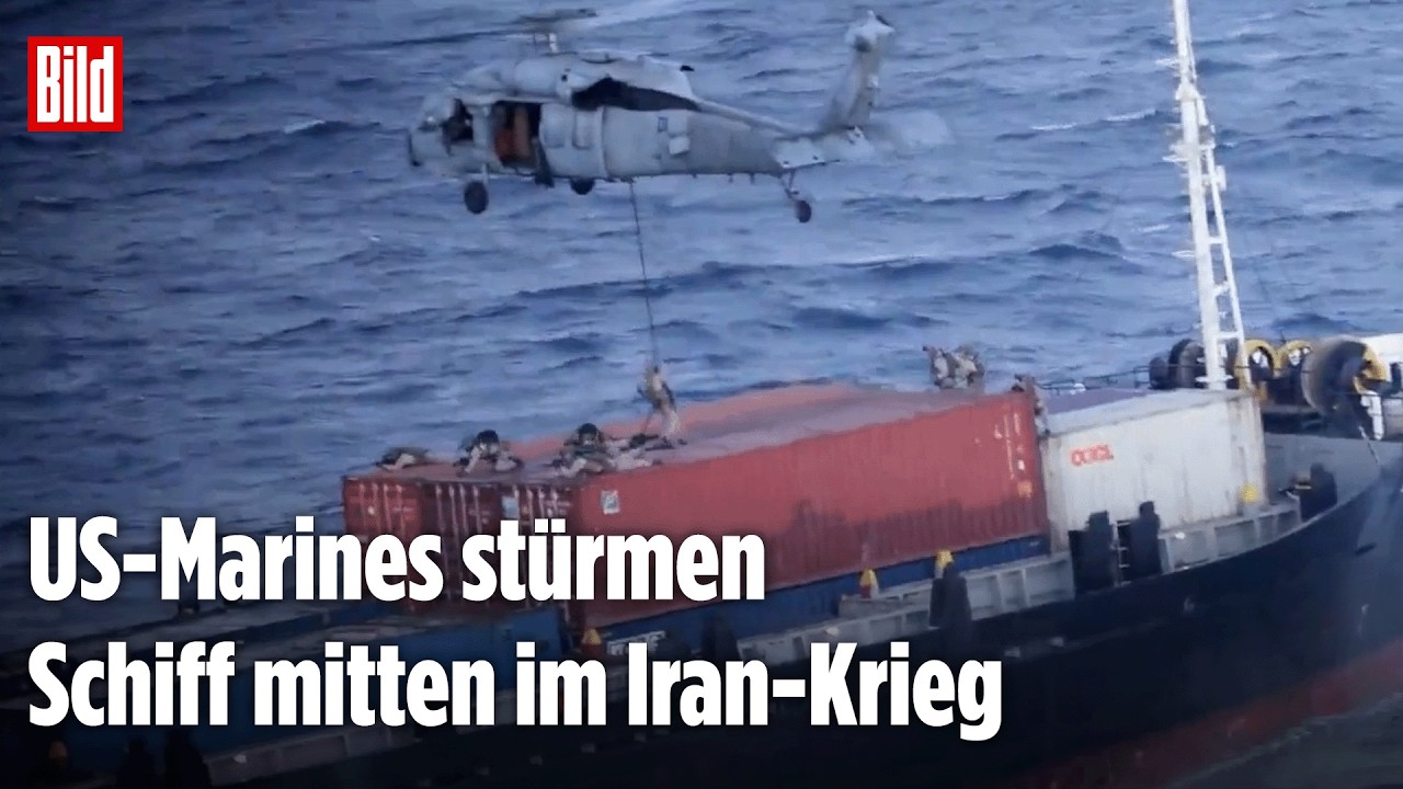 IRAN-KRIEG: US-Militär stürmt Schiff in der Straße von Hormus