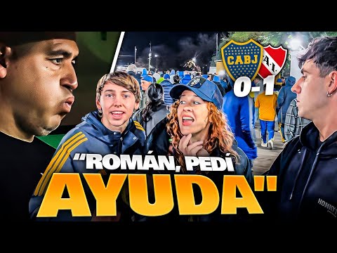 REACCIÓN CON LOS HINCHAS / BOCA 0-1 INDEPENDIENTE
