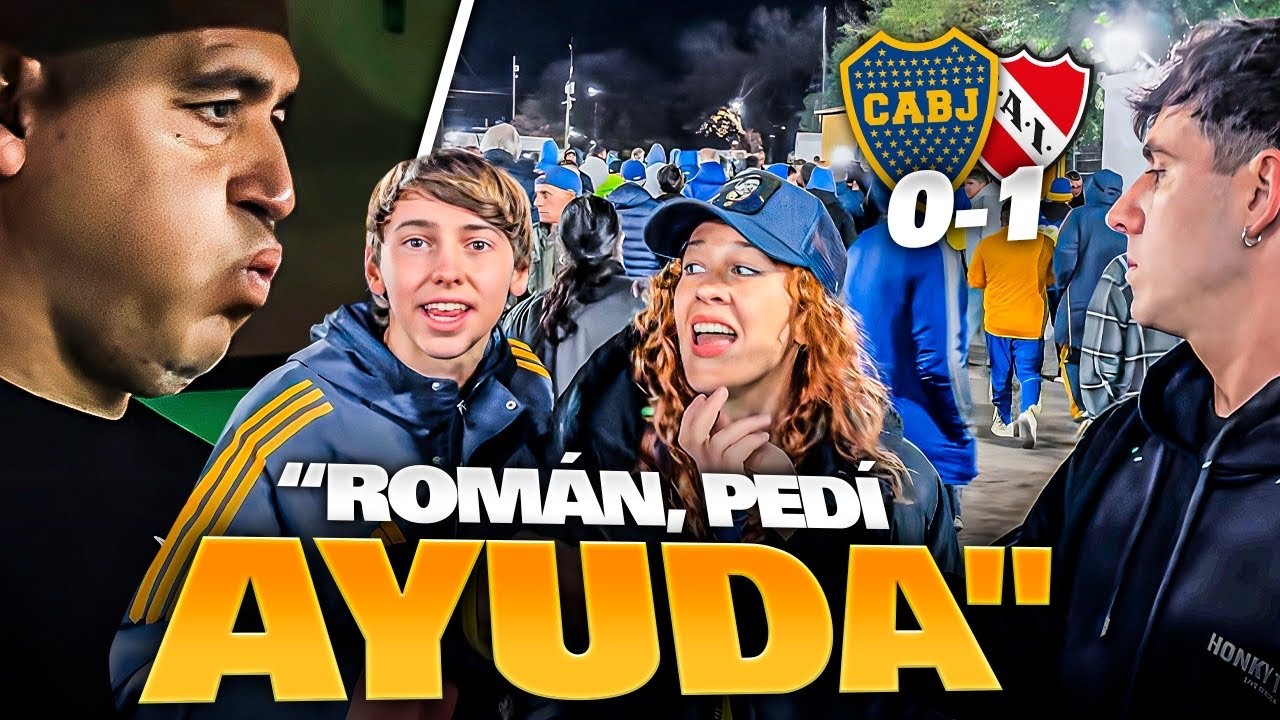 REACCIÓN CON LOS HINCHAS / BOCA 0-1 INDEPENDIENTE