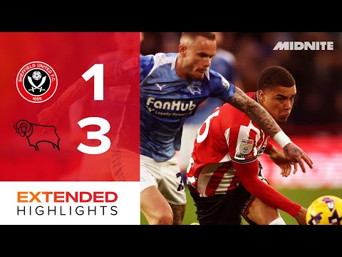 Sheffield United 1-3 Derby County  Extended EFL Championship highlights