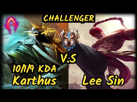 FTW Xaky (KARTHUS) vs LEE SIN - 10/1/9 KDA JUNGLE CHALLENGER GAMEPLAY - EUW