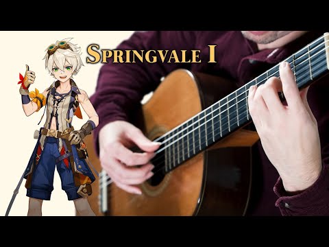 SPRINGVALE (theme I) - Genshin Impact | guitar cover