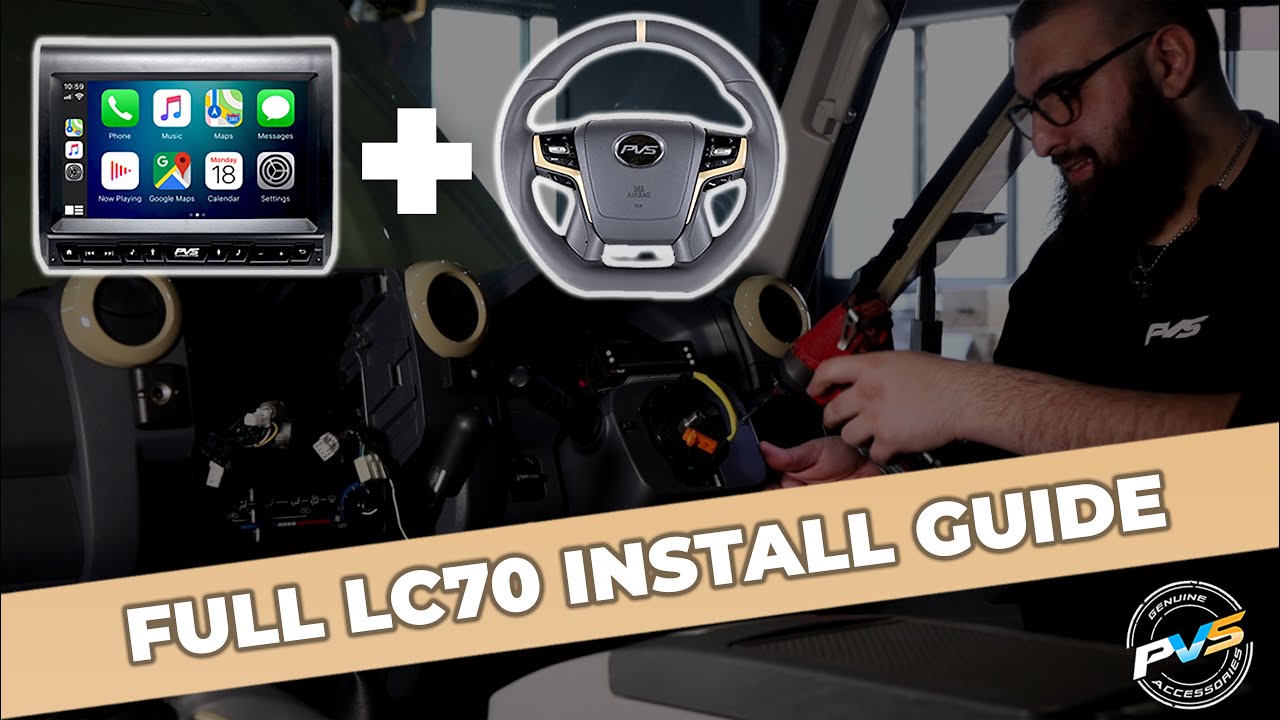 Headunit with Android/CarPlay & Steering Wheel Install Guide | 79 Series Toyota LandCruiser | PVS