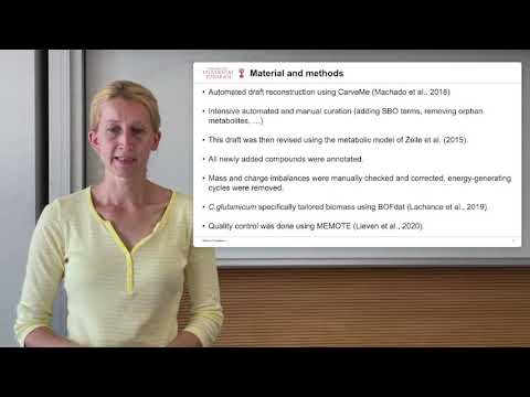 High-quality genome-scale reconstruction... - Martina Feierabend - SysMod - Poster - ISMB/ECCB 2021