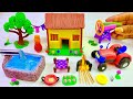 DIY How To Make Polymer Clay Miniature House Kitchen Set Tractor Tube Well Chaff Cutter Machine