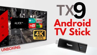 Tanix TX9 4K Android TV Stick  |  UNBOXING REVIEW