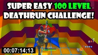 100 Level Default Deathrun Fortnite Creative Map Code Dropnite