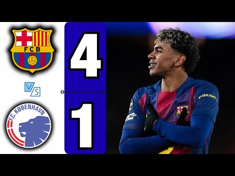 Resumen y todos los goles del partido de Champions League Barcelona vs Copenhague de hoy