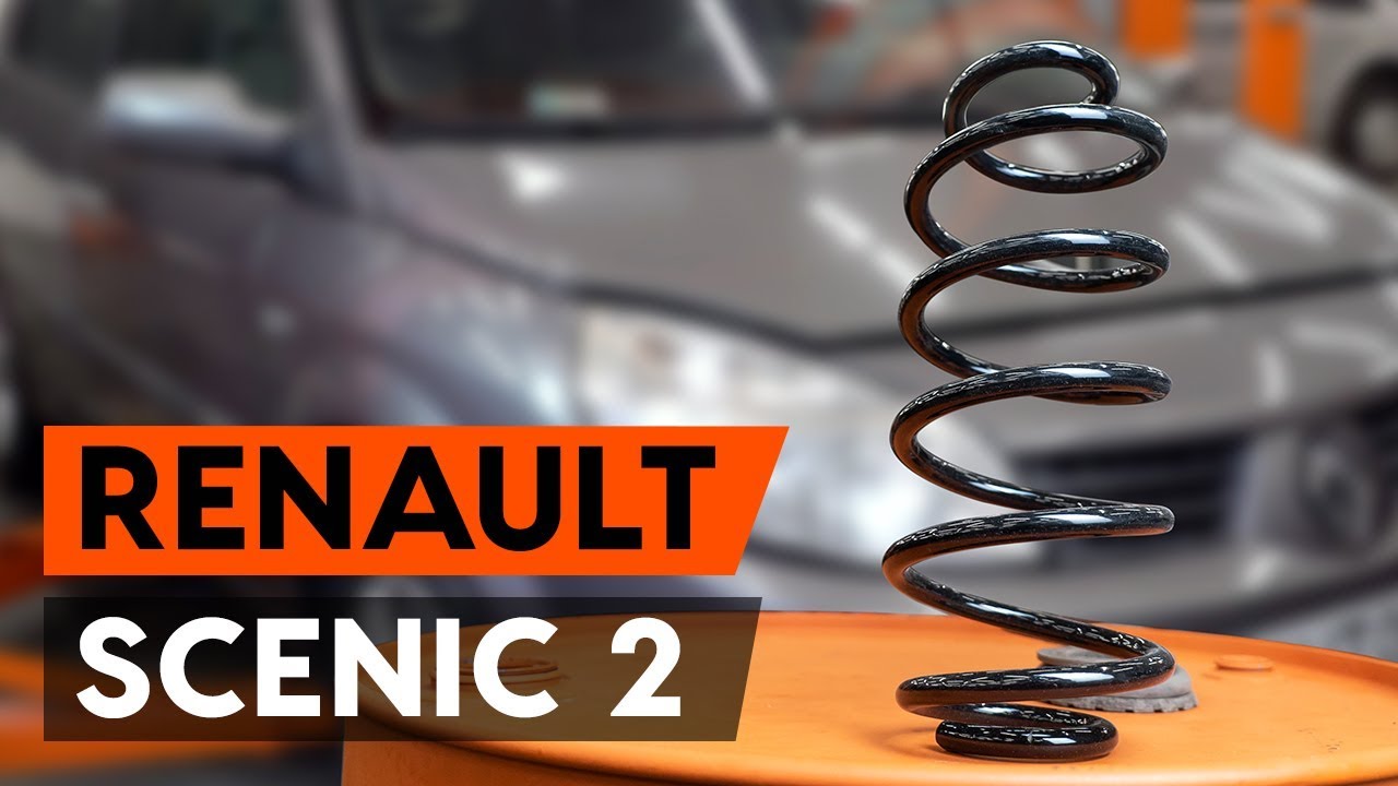 Como mudar molas de suspensão da parte dianteira em Renault Scenic 2 - guia de substituição