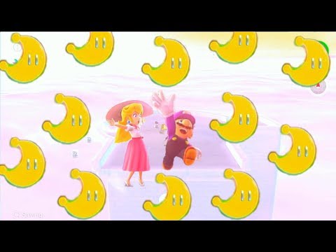 Super Mario Odyssey 100% CLOUD KINGDOM: ALL POWER MOONS Part 25
