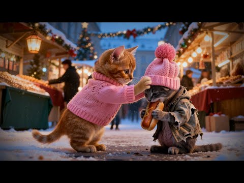 ⭐ Gingy Saved a Little Kitten at the Christmas Market ❤️❄️ | A Winter Story