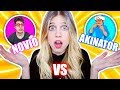 AKINATOR Vs NOVIO (Puede MI NOVIO Ganar A AKINATOR!?) Adivinando YOUTUBERS Challenge | Laia Oli
