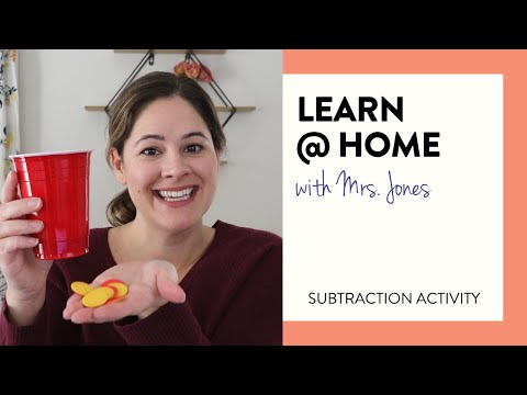 Subtraction Game - Counters in a Cup | Learn at Home with Mrs. Jones