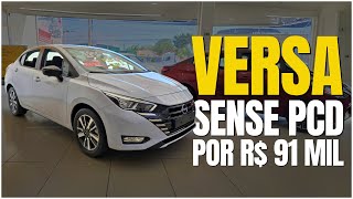 🚨 NISSAN VERSA SENSE PCD: DE R$ 116.990 POR R$ 91.990! SEDÃ COM SUPER DESCONTO! 🚗🔥