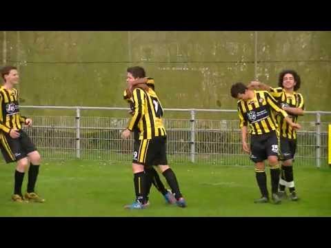 Mooie kopgoal Tholense Boys A1 tegen ODIO A1