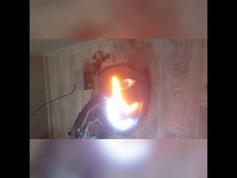 amg фары на приору (дхо + lexus поворот)