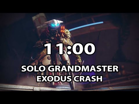 Solo Grandmaster Exodus Crash in exactly 11 minutes (Arc Hunter, No Cheese, & Platinum)