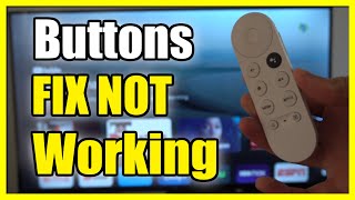 How to FIX Buttons Not Working on Remote on Chromecast with Google TV (Setup TV)