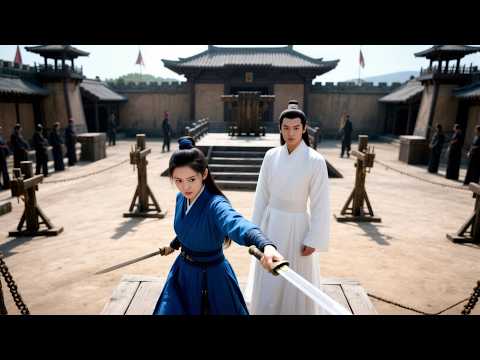 刑場驚變！藍衣女俠提劍破陣，只為救白衣少俠💖#love #kiss #movie #drama #chinesedrama #爱情 #搞笑 #大陆爱情剧 #中国电视剧