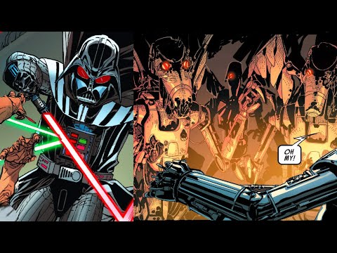 When Zombified B1 Droids took a bite off Darth Vader(Canon) - Star Wars Comics Explained