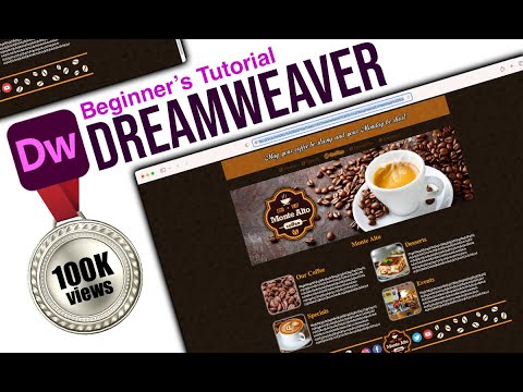 [100K views]Dreamweaver Beginner's Tutorial - Create first Webpage