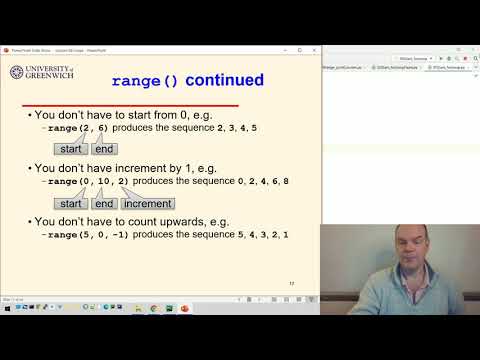 Python 06 5 Loops The Range Function Loop Counters