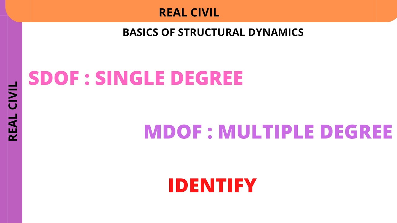 what is SDOF  MODF system  single degree of freedom system in earthquake  structural dynamics