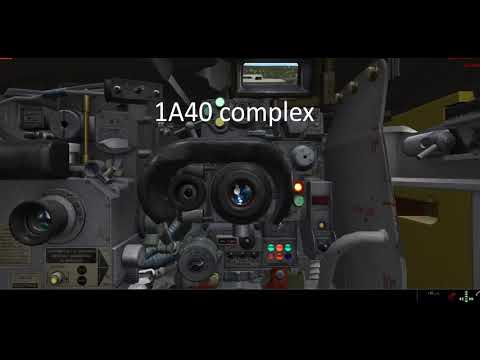 T-72B 1A40 FCS (TPD-K1 Gunsight) Symbology