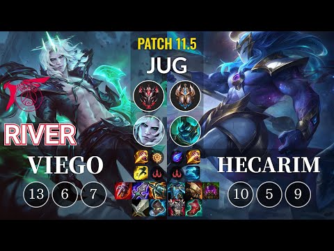 TLN River Viego vs Hecarim Jungle - KR Patch 11.5