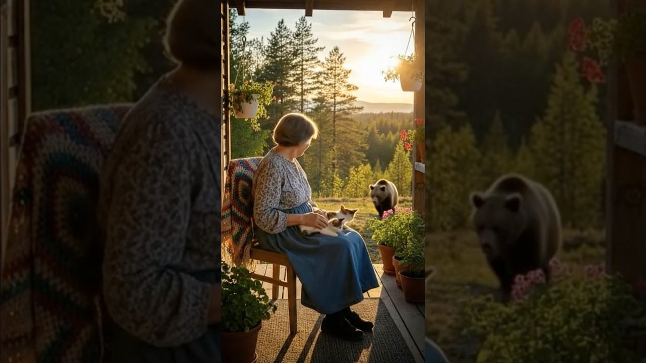 Approaching Bear 🐻👵🥊 #Shorts