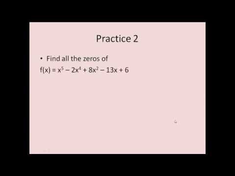 Using the Fundamental Theorem of Algebra
