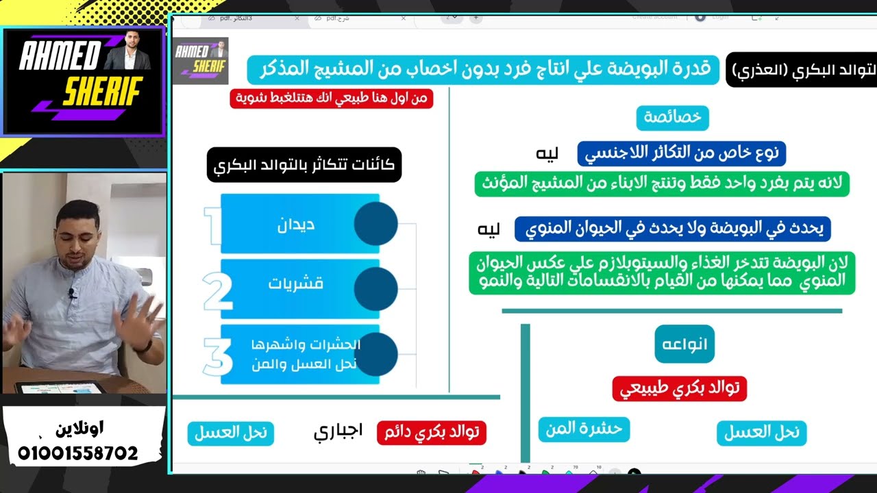 شرح التوالد البكري الطبيعي والصناعي بكل الافكار والتريكات من التكاثر اللاجن